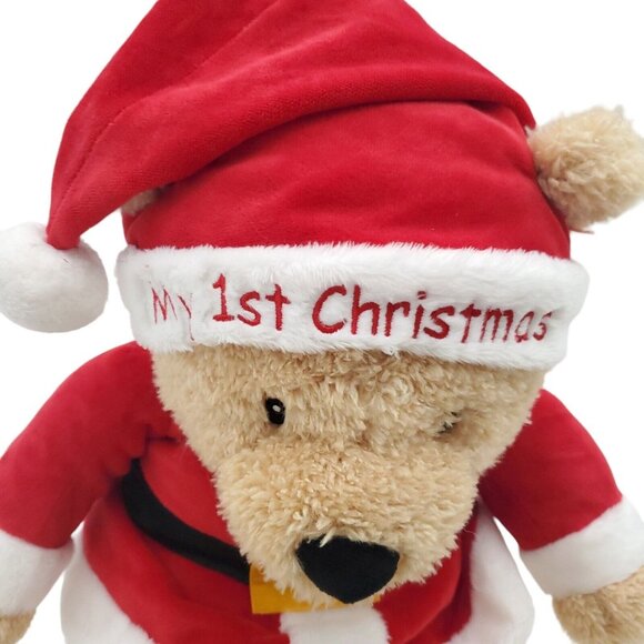 Gund 15" My 1st Christmas Teddy Bear Santa Plush Christmas Stuffed‎ Animal - Picture 3 of 8